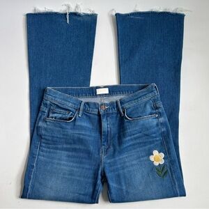 MOTHER The Weekender Fray Gold Rush Ankle Jeans Size 29